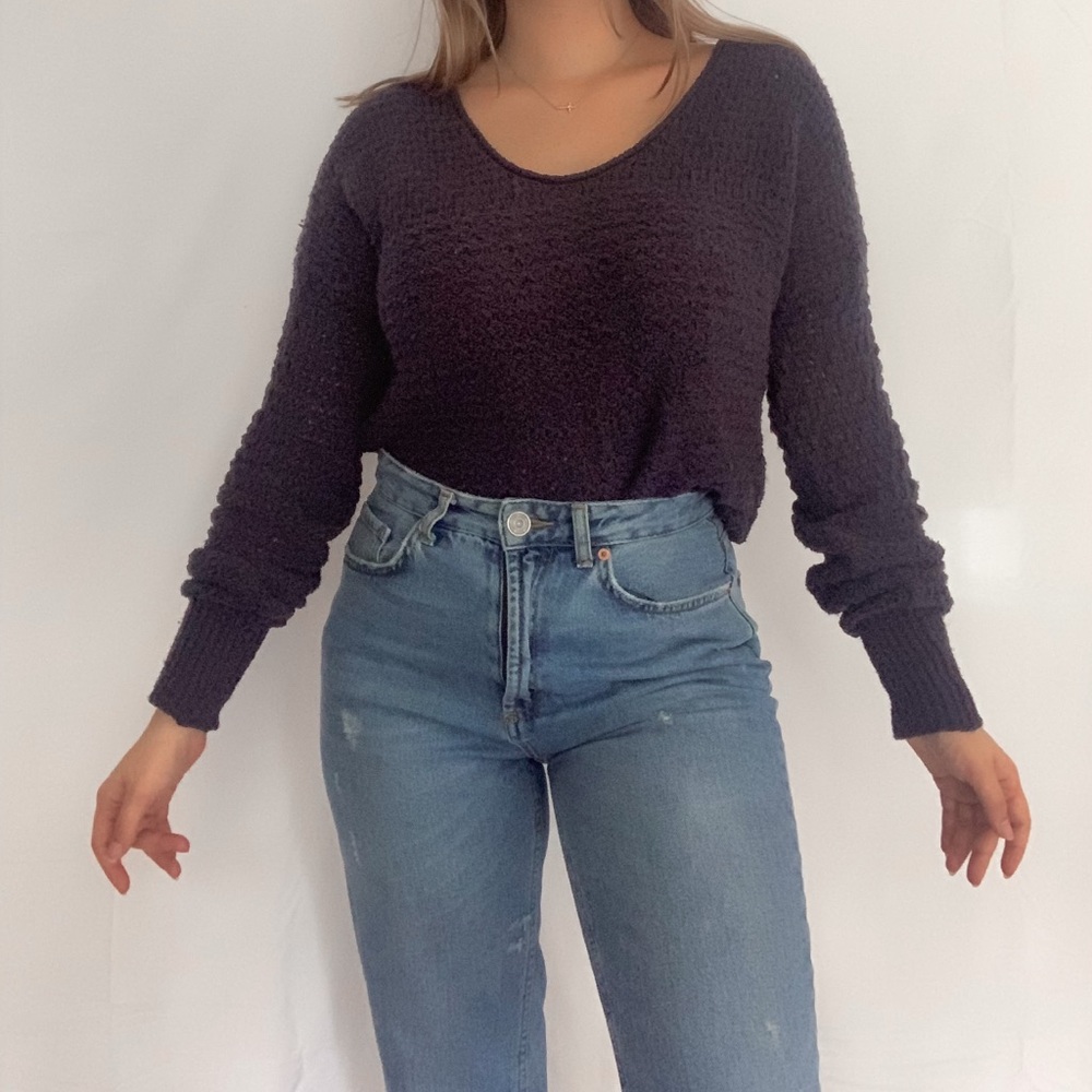 navy abercrombie sweater